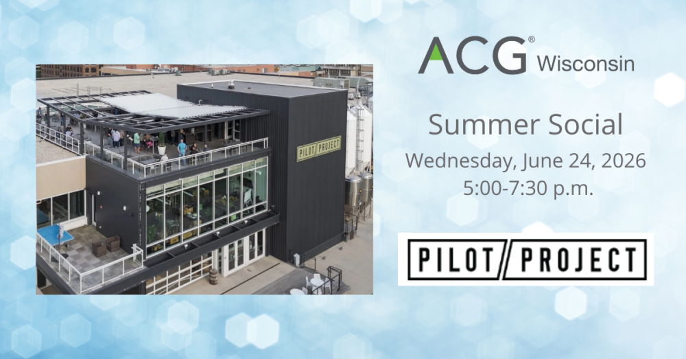 ACG WI June 24, 2026 Summer Social - Pilot Project Brewing