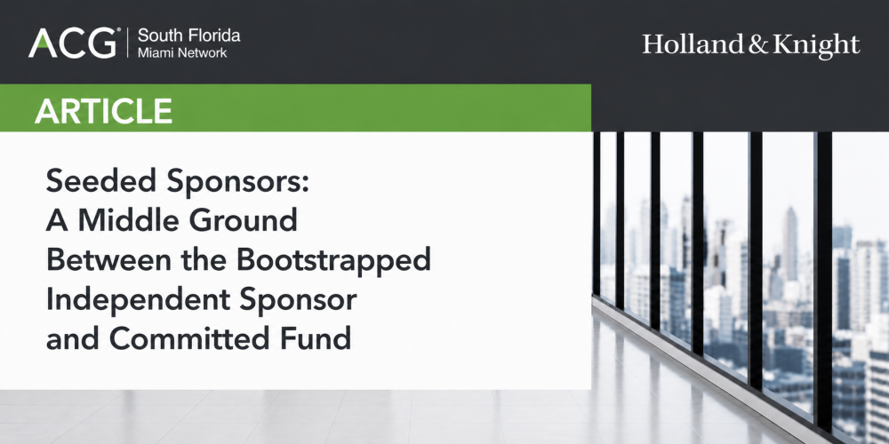 Seeded Sponsors.