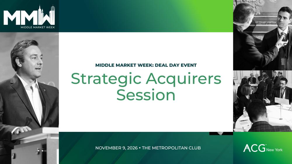 Strategic Acquirers Session