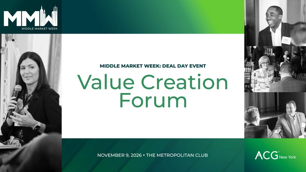 VALUE CREATION FORUM