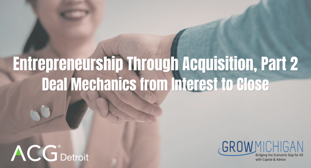 Entrepreneurship Through Acquisition, Part 2