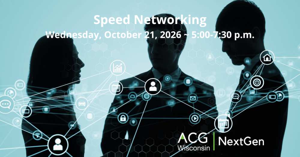 ACG WI NextGen October 21, 2026 Speed Networking