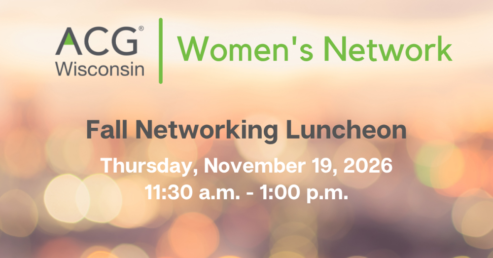 ACG WI Women's Network - November 19, 2026