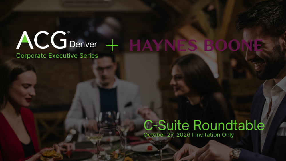 ACG Denver C-suite Roundtable
