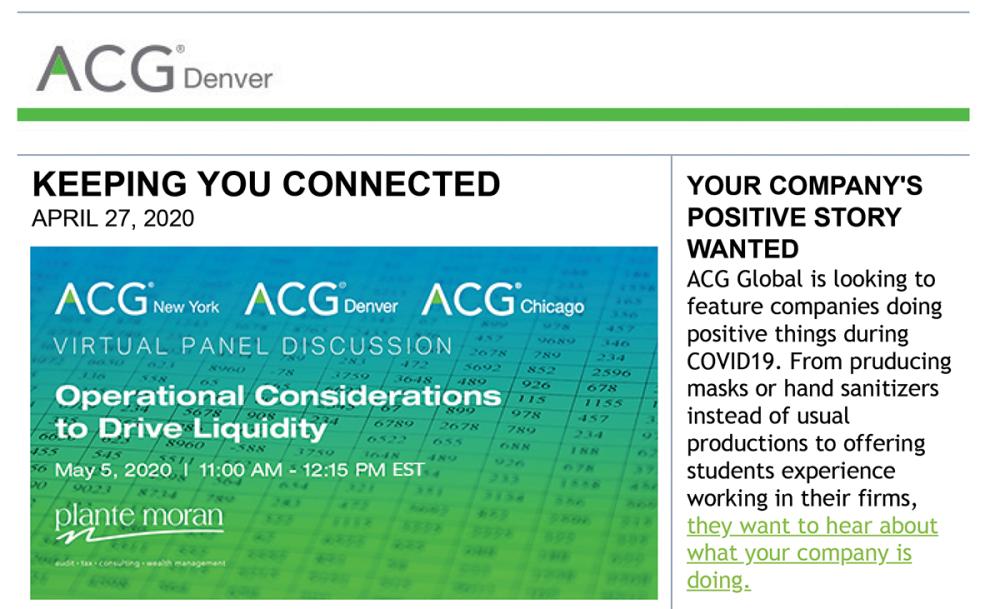 Keeping you Connected: COVID-19