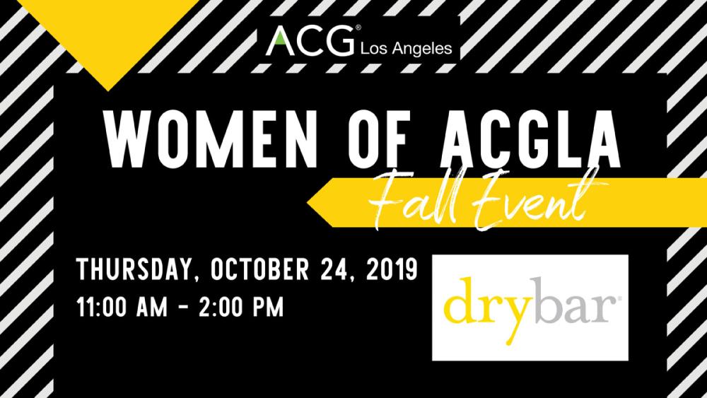 ACGLA Women Fall Event Drybar Oct 24,2019 ACGLA Women Fall Event Drybar Oct 24,2019