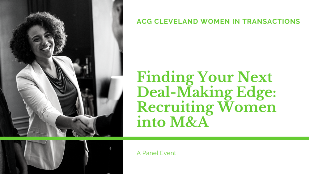 Hiring women is your competitive deal-making edge.