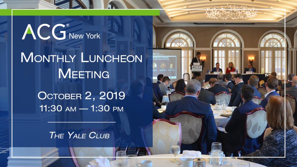 Monthly Luncheon Meeting Monthly Luncheon Meeting