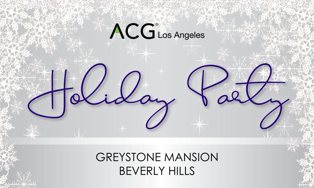 ACGLA Holiday Party at Greystone Mansion 12-5-2018 ACGLA Holiday Party at Greystone Mansion 12-5-2018