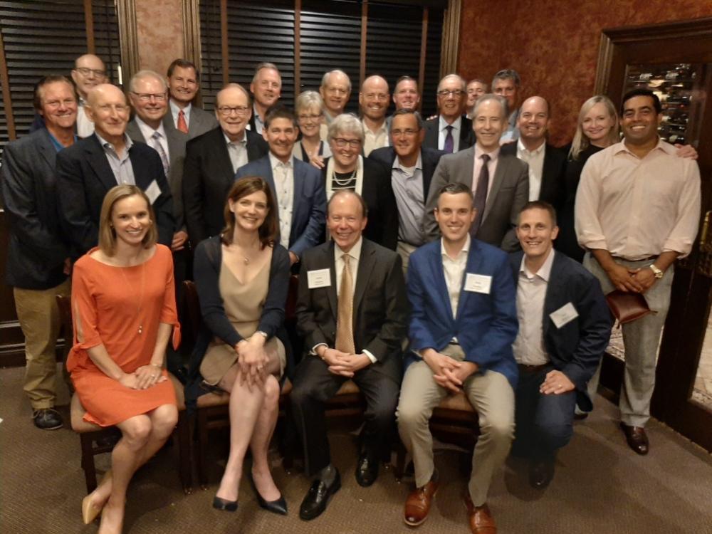 all past presidents at the Past Presidents' Dinner in 2019