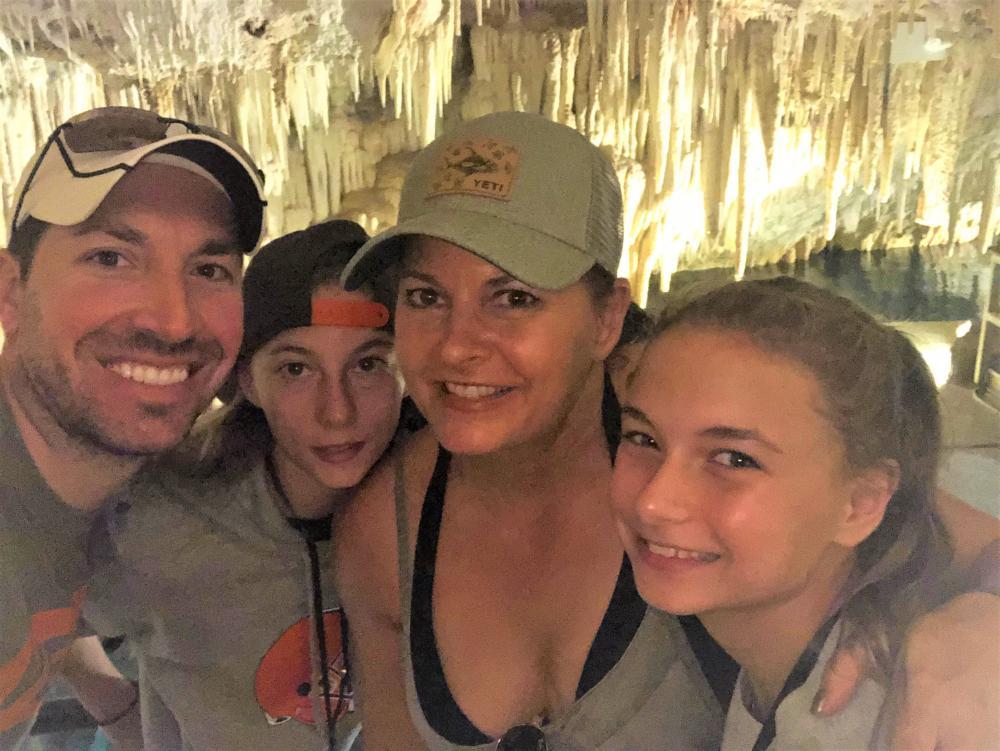 denise with her family