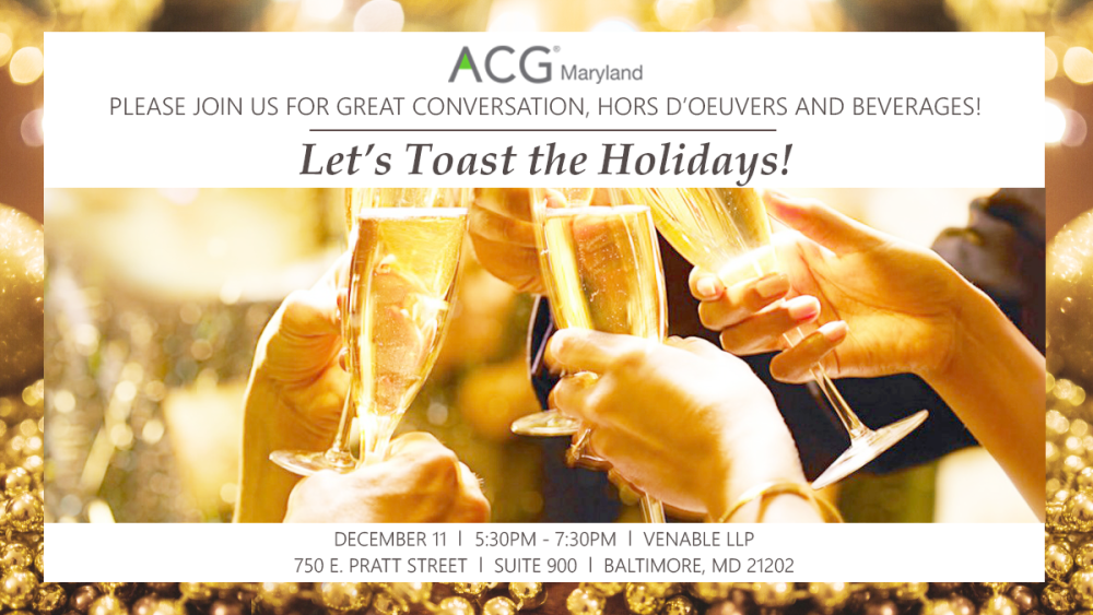 Let's Toast the Holidays! Let's Toast the Holidays!