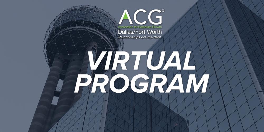 2020 Dallas Dealmaker May Program 2020 Dallas Dealmaker May Program