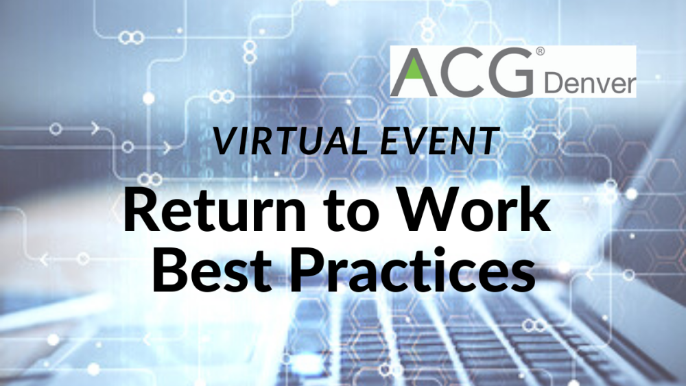 Virtual Events Return to Work Best Practices