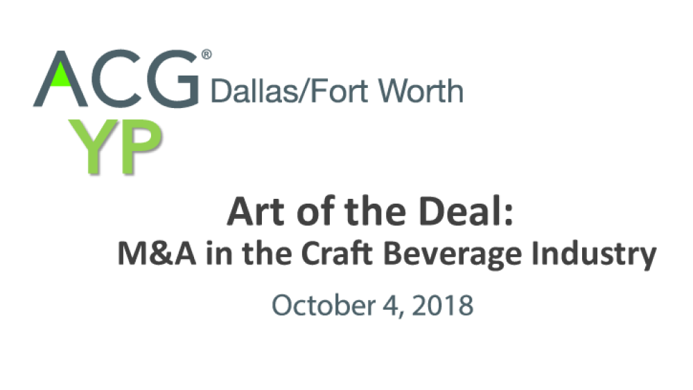 Art of the Deal Art of the Deal - Oct 4
