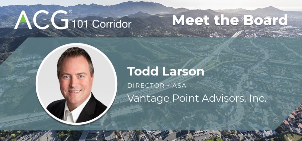 Meet the Board: Todd Larson, Director – ASA, Vantage Point Advisors, Inc. Meet the Board: Todd Larson, Director – ASA, Vantage Point Advisors, Inc.