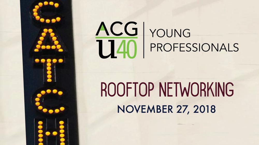 CATCH 11-27-18 Young Professionals U40 CATCH 11-27-18 Young Professionals U40