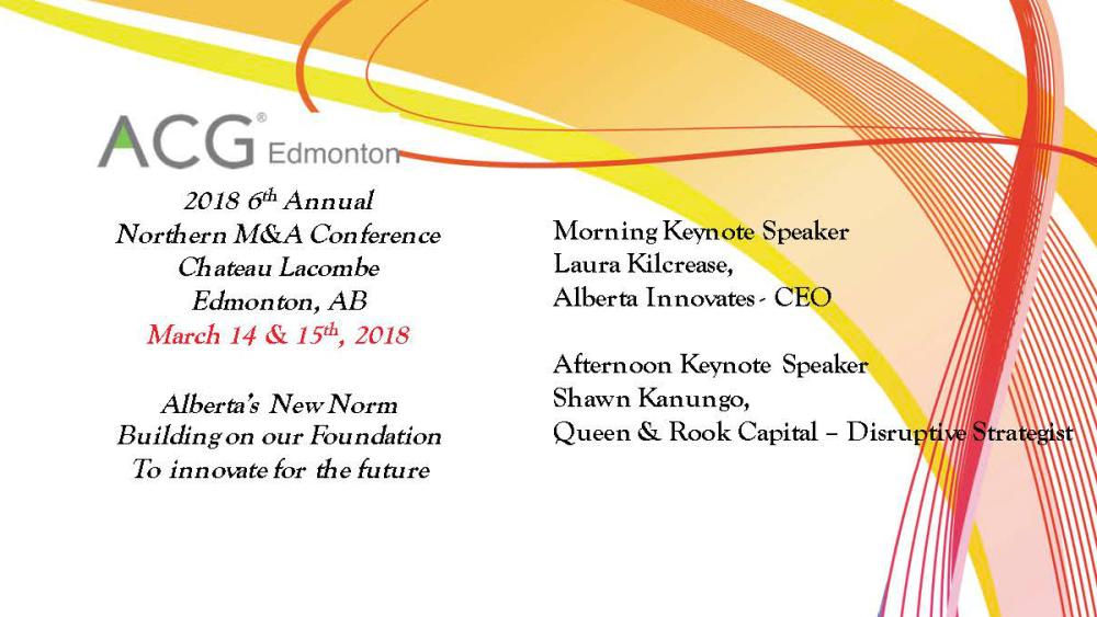 ACG Edmonton Northern M&A Conference