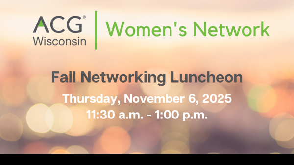 ACG WI Women's Network - November 2025 event