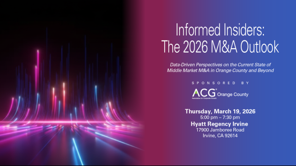 2026 ACG Orange County M&A Outlook