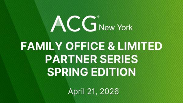 NY Family Office Spring