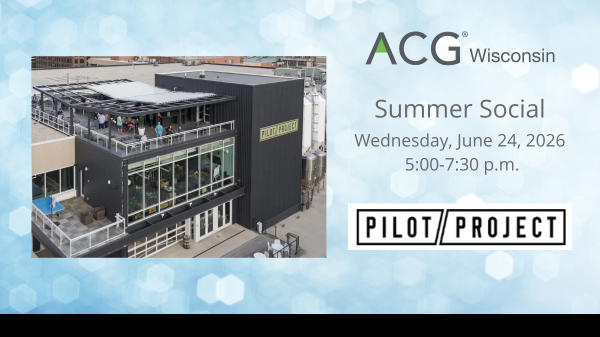ACG WI June 24, 2026 Summer Social - Pilot Project Brewing