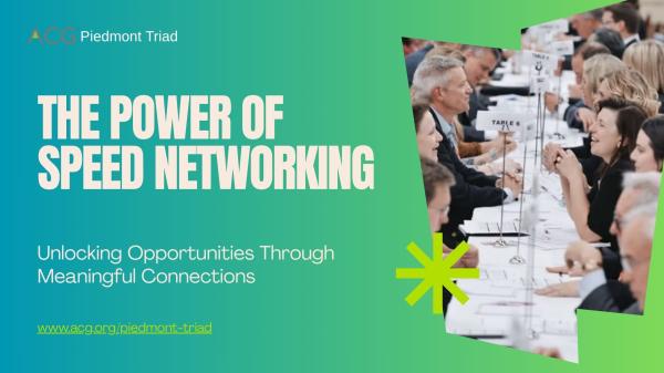 Piedmont Triad Speed Networking