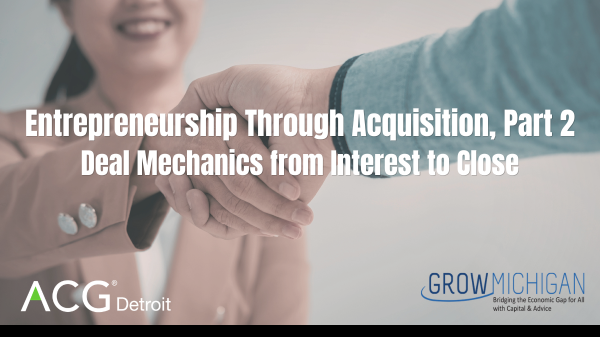 Entrepreneurship Through Acquisition, Part 2