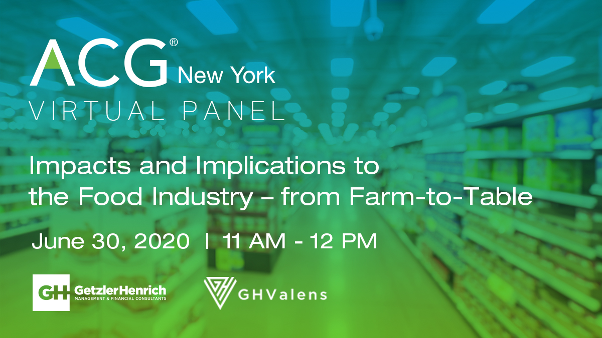 Virtual Panel: Impacts and Implications to the Food industry – from farm-to-table