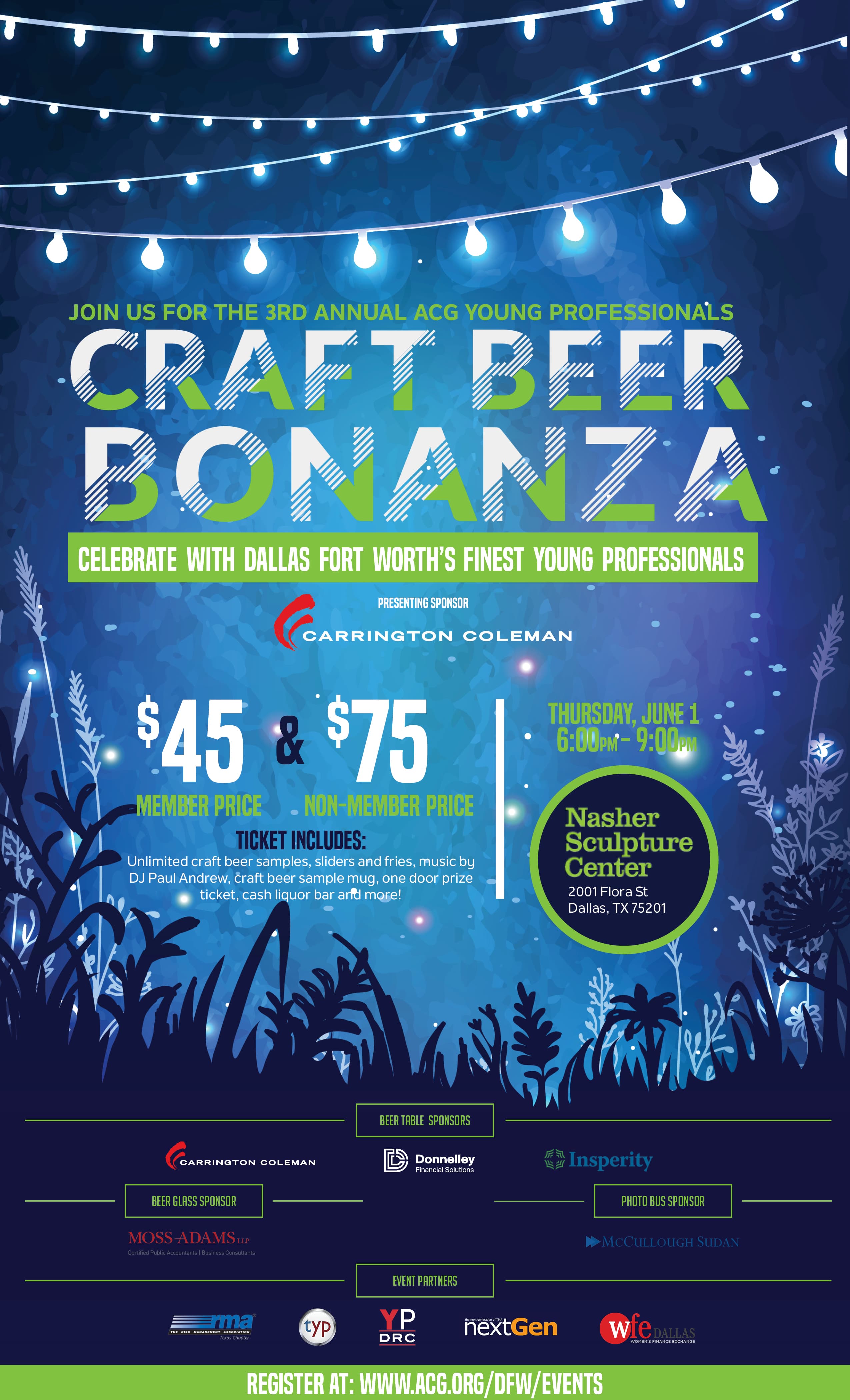 ACGYP 3rd Annual Craft Beer Bonanza ACG Dallas/Fort Worth