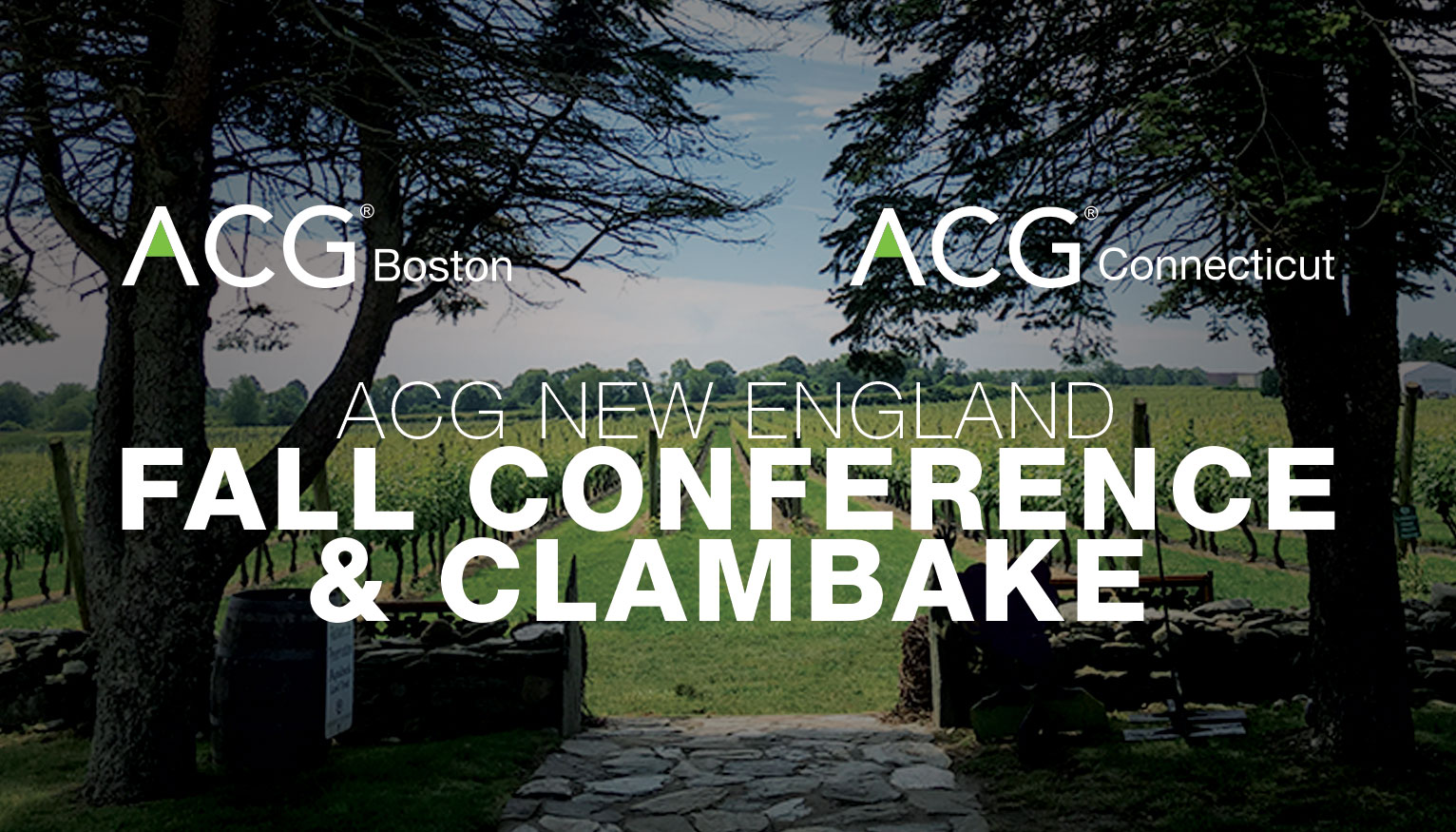ACG New England Fall Conference & Clambake ACG New England Fall Conference & Clambake