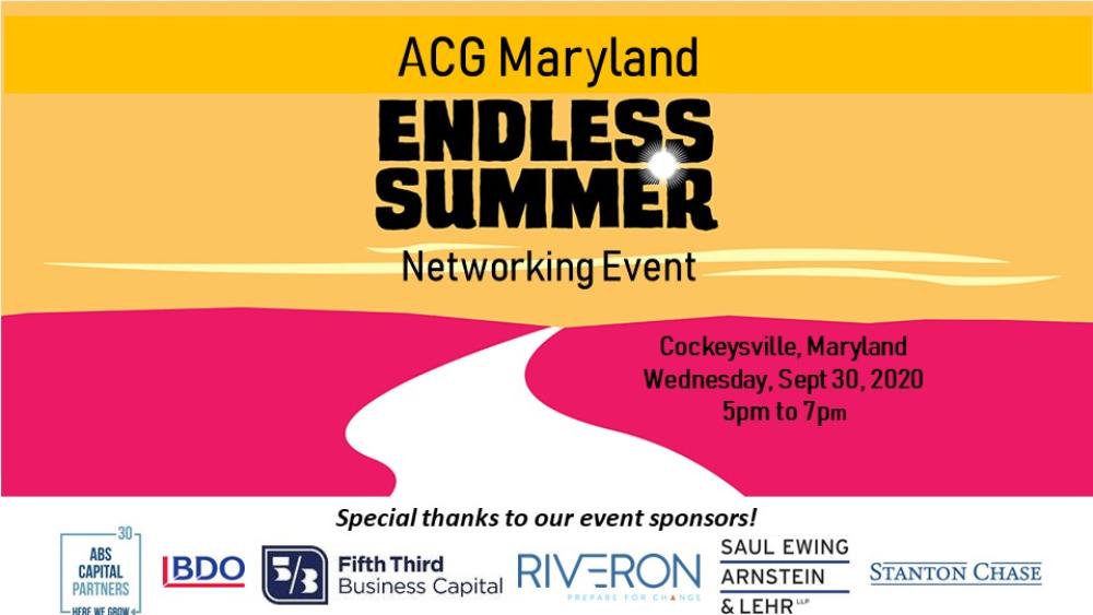 ACG Maryland Endless Summer Networking Event (Members Only) ACG Maryland