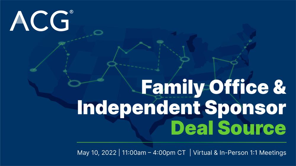 Family Office & Independent Sponsor Event