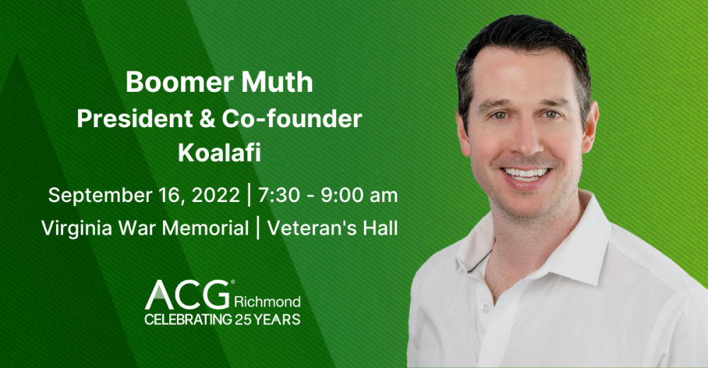 September Speaker Boomer Muth of Koalafi