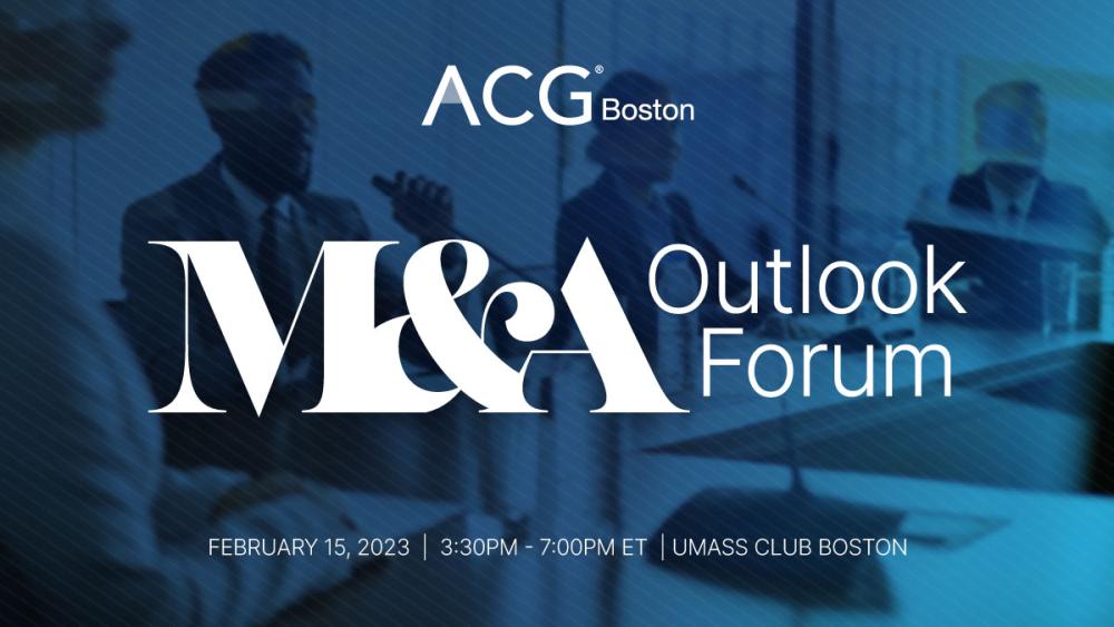2023 ACG Boston M&A Outlook Conference ACG Boston