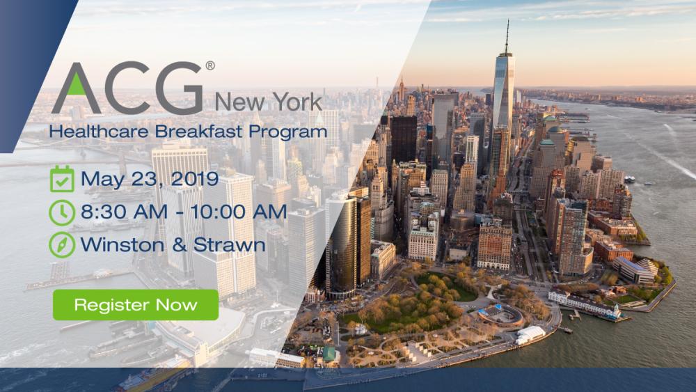 ACG NY Healthcare Breakfast May 2019 ACG New York