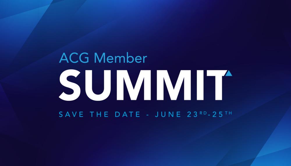 ACG Member Summit ACG Boston