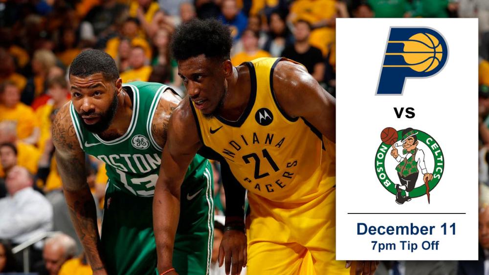 December Indiana Pacers vs Boston Celtics Game ACG Indiana